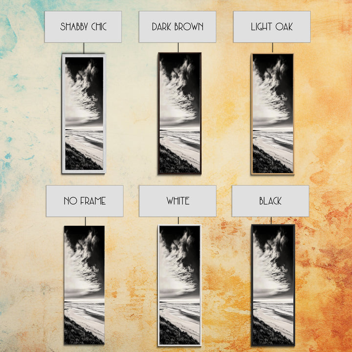 Beach Sunset, Coastal Wall Art, Seascape Painting, Ocean Waves, Framed Canvas Print, Minimalist Decor, Bedroom Wall Art, Gift Idea