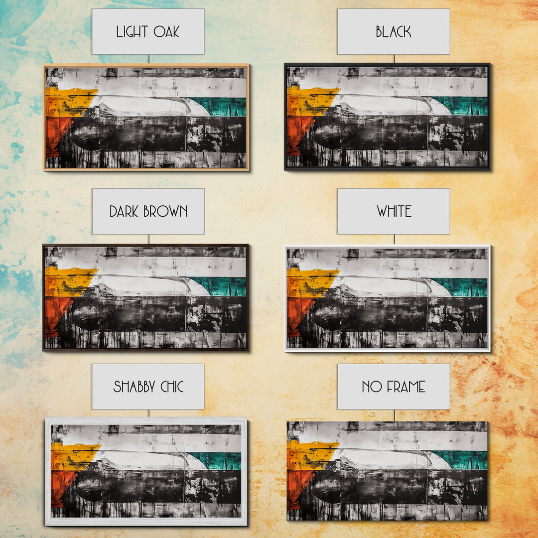 Abstract Art, Modern Minimalist, Black and White, Canvas Print, Bold Geometric, Office Wall Art, Contemporary Home Decor, Unique Design