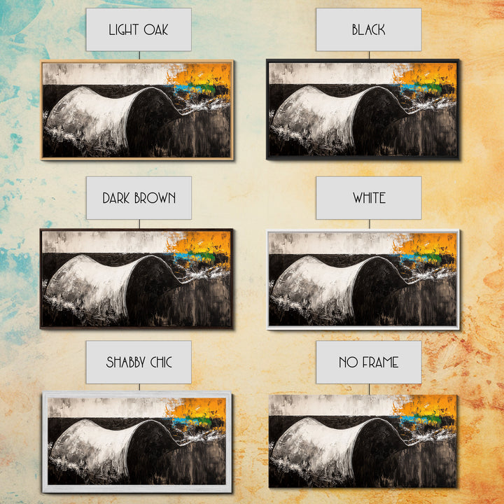 Abstract Curve, Modern Canvas Print, Minimalist Wall Art, Contemporary Painting, Neutral Home Decor, Office Wall Art, Large Canvas