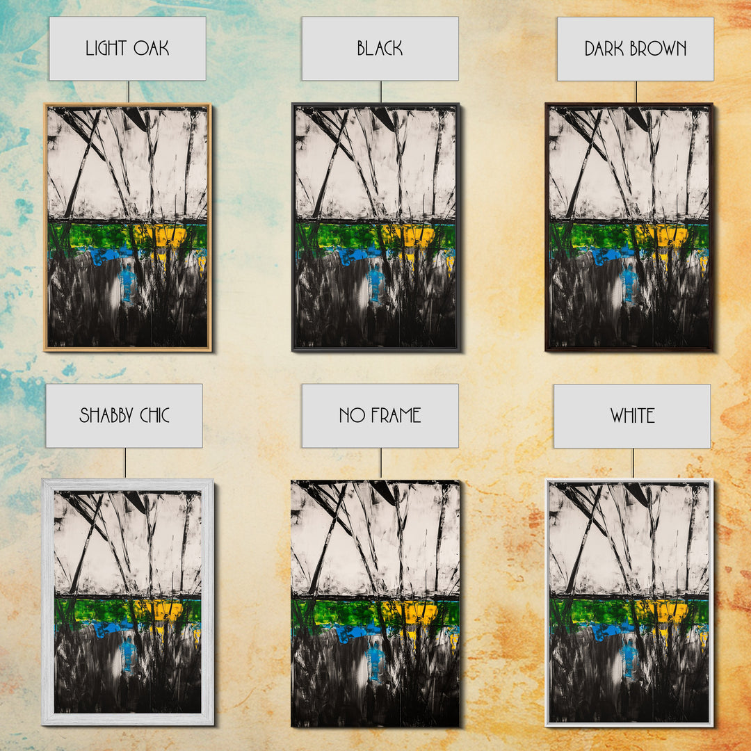 Abstract, Black and White, Modern Wall Art, Framed Canvas Print, Minimalist Art, Contemporary Decor, Unique Office Art, Home Accent