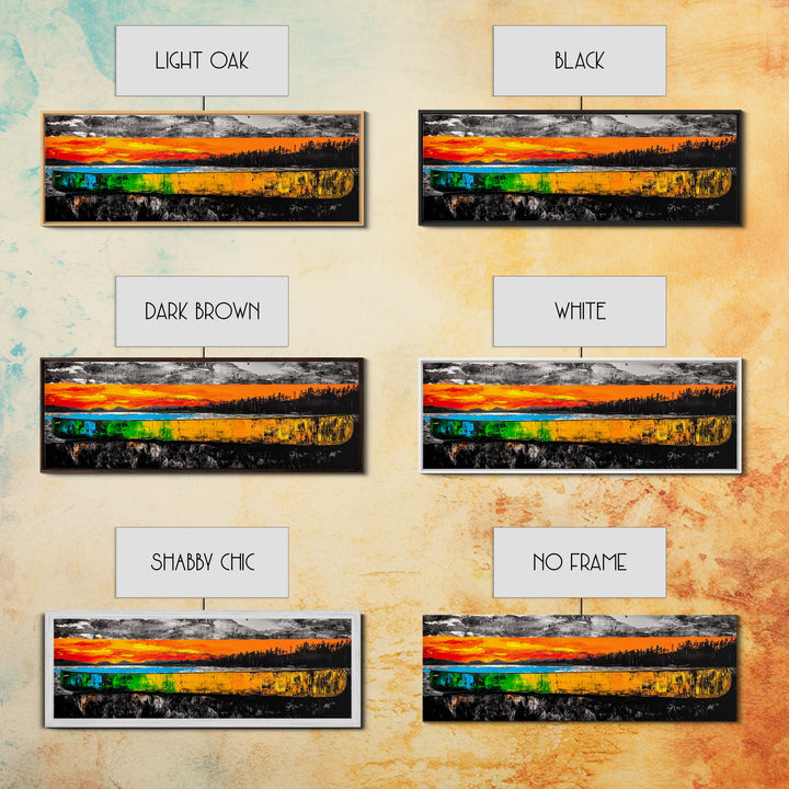 Canoe Reflection, Lake Canvas Print, Nature Wall Art, Rustic Cabin Decor, Adventure Art, Sunset Scene, Living Room Wall Art