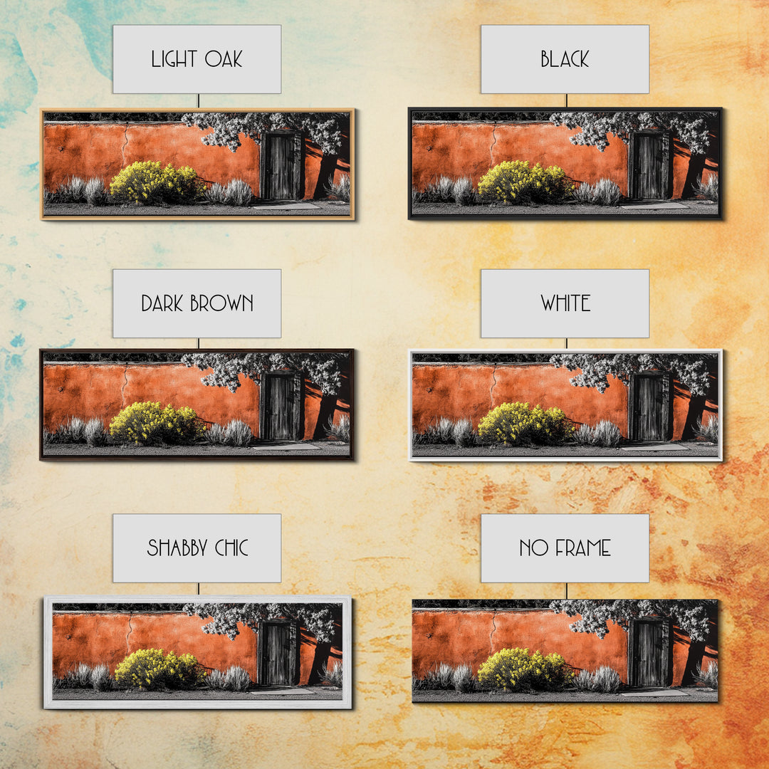 Rustic Adobe, Desert Home, Southwest Art, Framed Canvas Print, Earth Tone Wall Art, Boho Aesthetic, Living Room Decor, Warm Neutral Tones