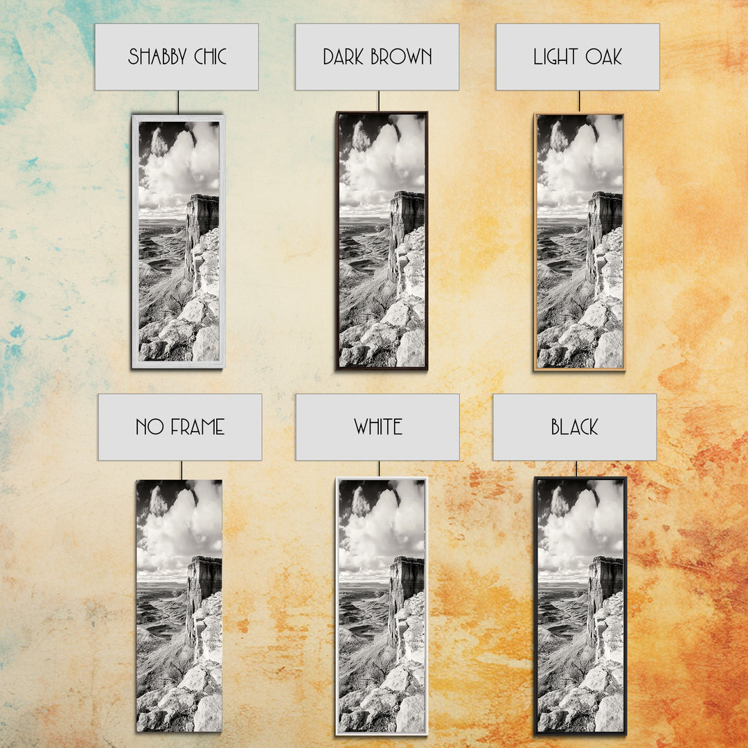 Canyon Cliffs, Desert Rock, Expansive Plateau View, Canvas Print, Living Room Wall Art, Western Decor, Rustic Landscape, Nature Photography