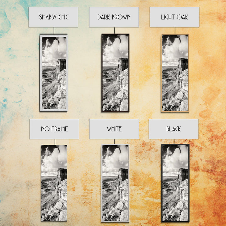 Canyon Cliffs, Desert Rock, Expansive Plateau View, Canvas Print, Living Room Wall Art, Western Decor, Rustic Landscape, Nature Photography