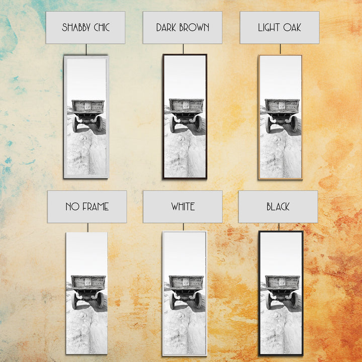 Desert Wagon, Abandoned Cart, Rustic Sandscape, Framed Canvas Print, Farmhouse Wall Art, Neutral Tones, Vintage Desert Scene, Fall Style