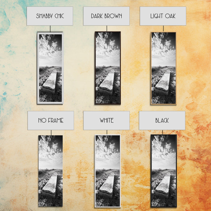 Abandoned Gravestone, Historic Cemetery, Gothic Vibes, Moody Decor, Framed Canvas Print, Halloween Art, Fall Living Room Art, Living Room Art