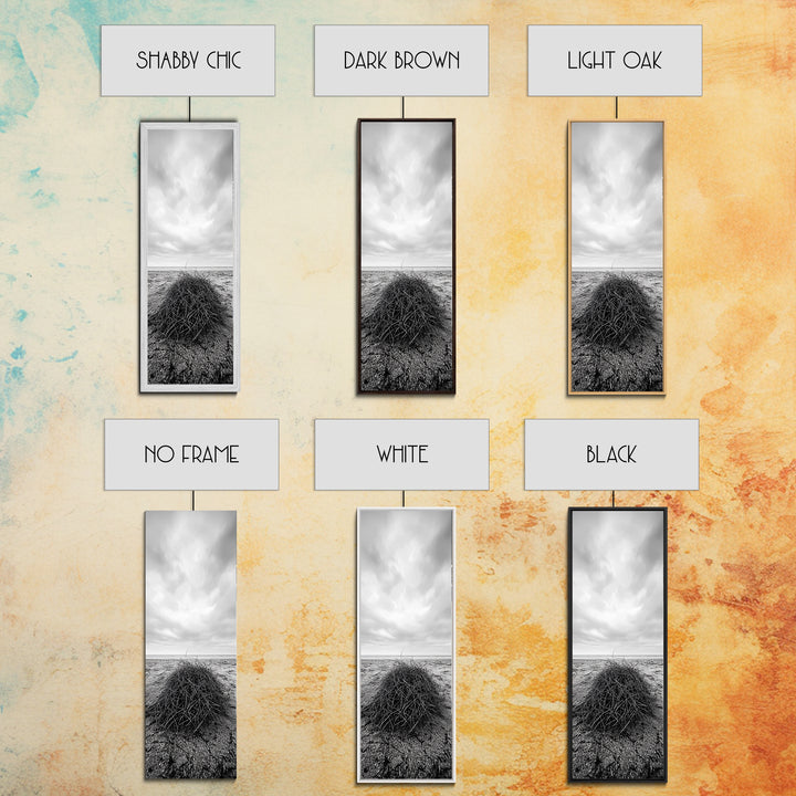 Drift Bundle, Desert Shore, Coastal Minimal, Framed Canvas Print, Moody Beach Photography, Boho Wall Decor, Autumn Entryway Art