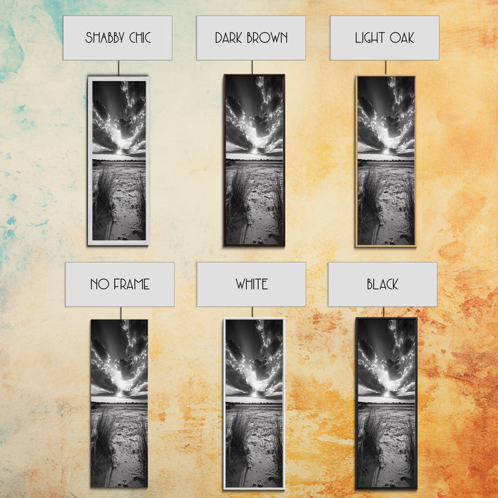 Desert Light Rays, Nature Sunset Art, Dramatic Sky Wall Decor, Canvas Print, Minimalist Desert Landscape, Living Room Wall Art