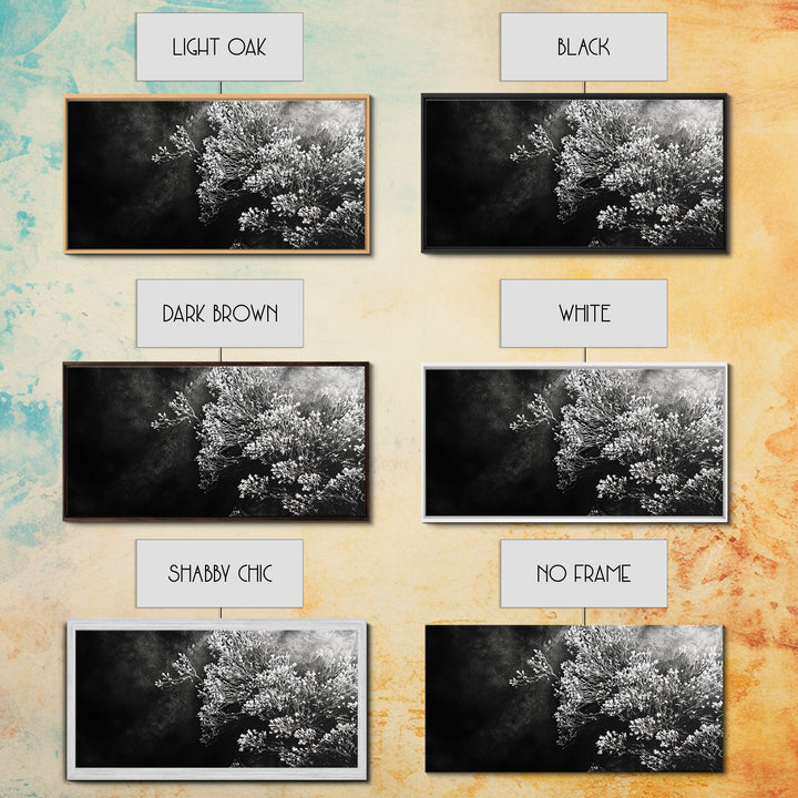 Botanical Texture, Nature Closeup Art, Modern Organic Aesthetic, Framed Canvas Print, Bedroom Wall Art, Neutral Boho Wall Decor