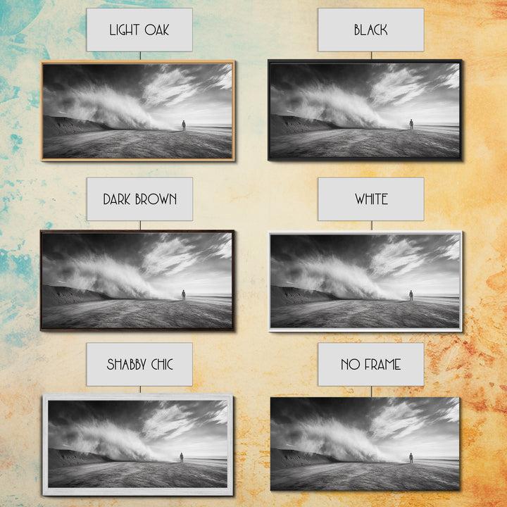 Desert Storm, Solitude Photography, Dramatic Landscape Art, Wind and Sand Scene, Canvas Print, Modern Living Room or Office Wall Art