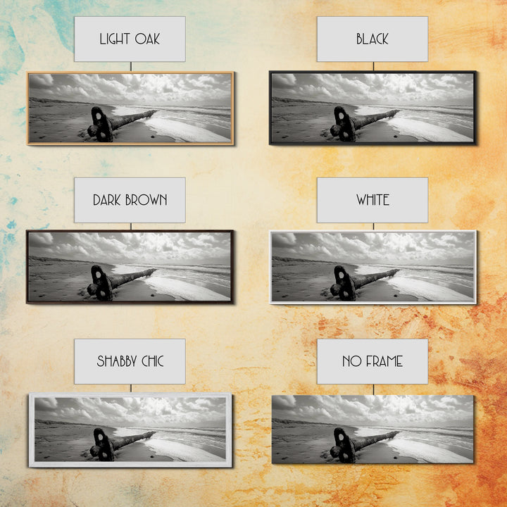 Rusted Anchor Pipe, Coastal Beach Art, Ocean Photography, Framed Canvas Print, Nautical Wall Art, Bedroom or Bathroom Decor