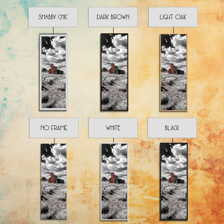 Abandoned Barn, Desert Mood, Old West Vibes, Rustic Autumn Scene, Canvas Print, Farmhouse Wall Decor, Entryway Art