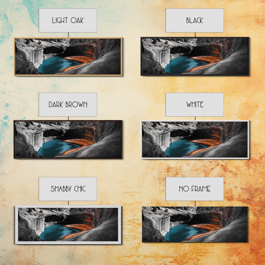 Canyon River, Turquoise Water, Dramatic Landscape, Desert Colors, Canvas Print, Adventure Wall Art, Southwest Style, Boho Living Room