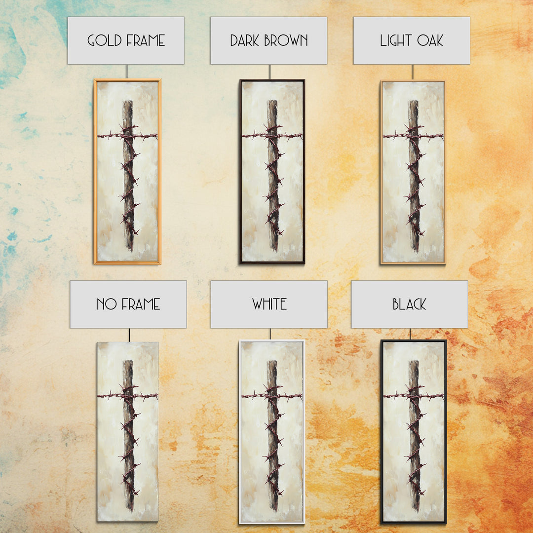 Rustic Barbed Wire Fence Canvas Print, Farmhouse Wall Art, Western Decor, Ranch Home Decor, Spiritual Wall Decor, Country Wall Decor
