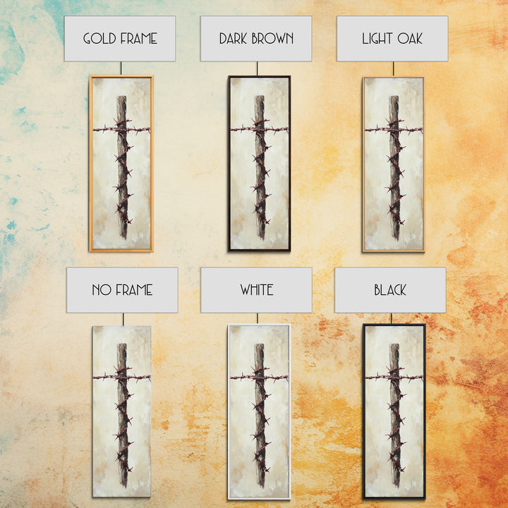Rustic Barbed Wire Fence Canvas Print, Farmhouse Wall Art, Western Decor, Ranch Home Decor, Spiritual Wall Decor, Country Wall Decor