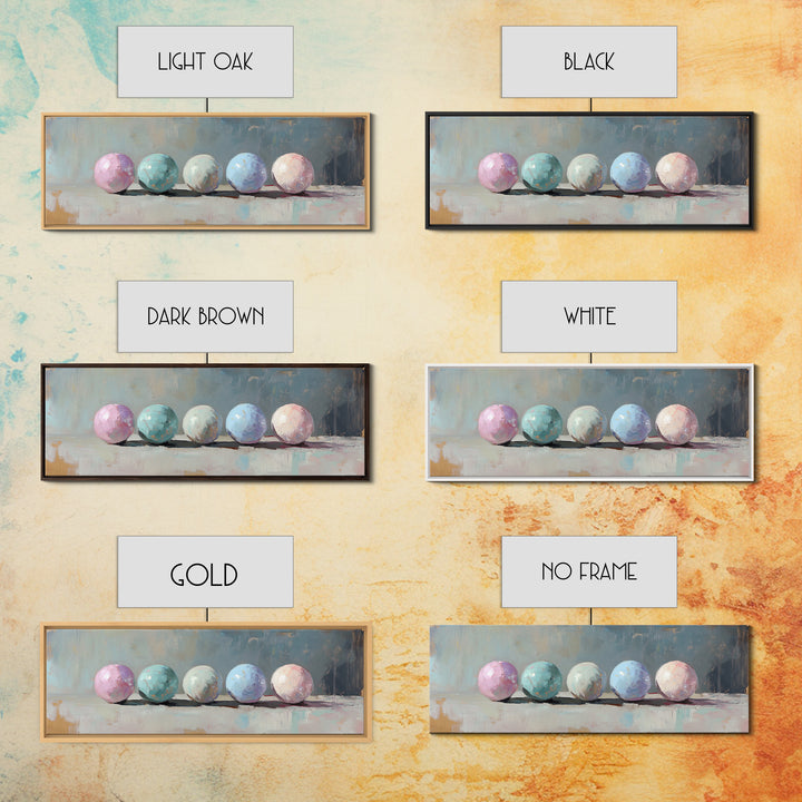 Soft Pastel Spheres Minimalist Wall Art, Abstract Canvas Print, Calming Bedroom Decor, Modern Neutral Home Decor Gift Idea