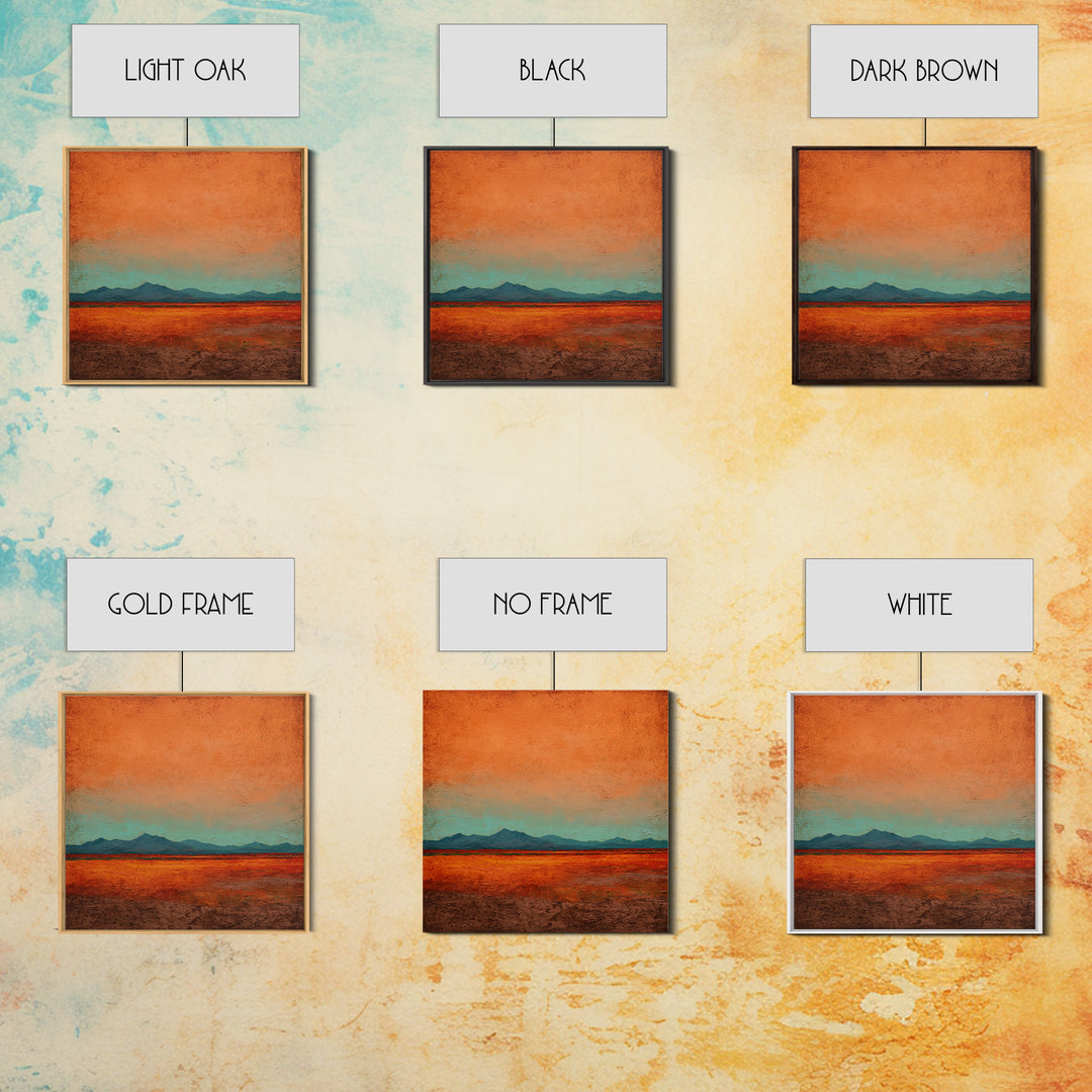 Dreamy Desert Sunset Canvas Print, Above Bed Art, Whimsical Decor, Bedroom Decor, Fine Art, Serenity, Bedroom Wall Decor, ABA-1x1-31