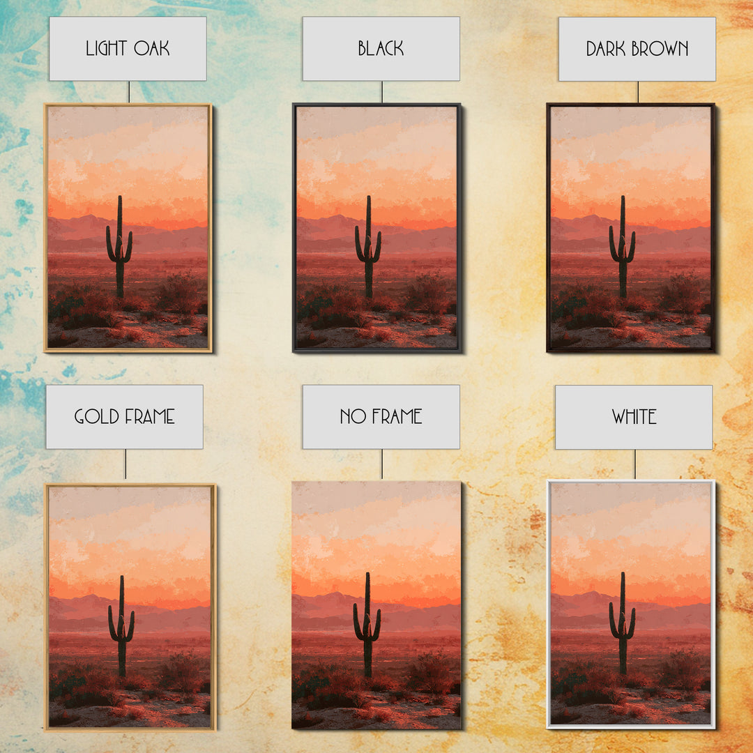 Dreamy Desert Sunset Canvas Print, Above Bed Art, Minimalist Decor, Bedroom Decor, Fine Art, Serenity, Textured Wall Art, ABA-2x3-39