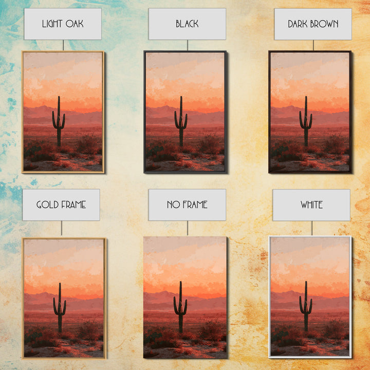 Dreamy Desert Sunset Canvas Print, Above Bed Art, Minimalist Decor, Bedroom Decor, Fine Art, Serenity, Textured Wall Art, ABA-2x3-39