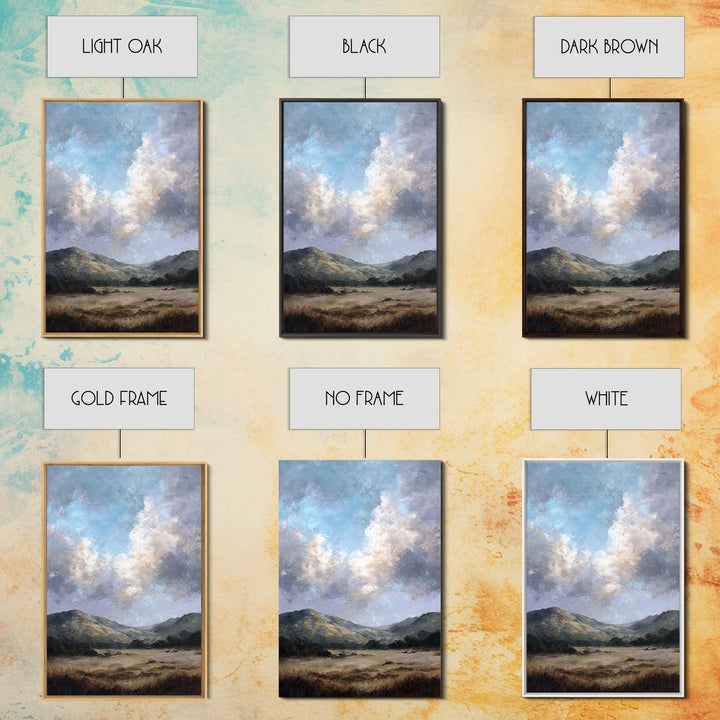 Soft Romantic Landscape Canvas Print, Above Bed Art, Mid Century Modern, Bedroom Decor, Fine Art, Serenity, Horizontal Wall Art, ABA-2x3-49