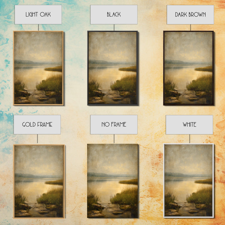 Calming Lake Reflection Canvas Print, Above Bed Art, Wall Art Prints, Bedroom Decor, Fine Art, Serenity, Boho Wall Art, ABA-2x3-67