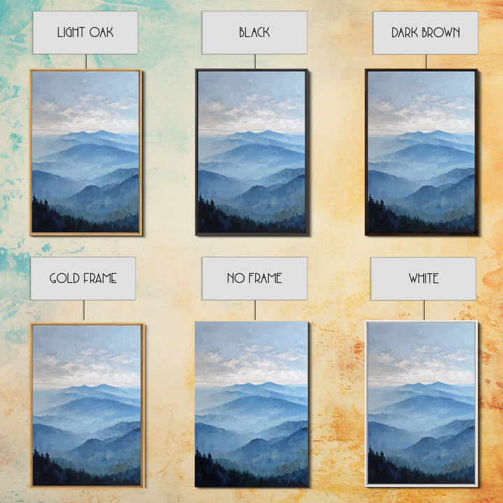 Panoramic Misty Mountain Landscape Canvas Print, Above Bed Art, Digital Prints, Bedroom Decor, Serenity, Printable Art, ABA-2x3-9