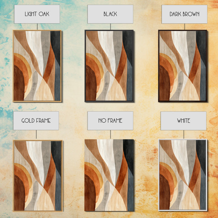 Warm Taupe Abstract Waves Canvas Print, Above Bed Art, Boho Wall Art, Bedroom Decor, Abstract Art, Serenity, Above Bed Decor, ABA-2x3-95