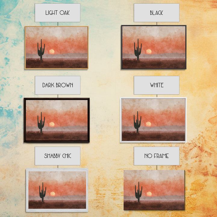Dreamy Desert Sunset Canvas Print, Above Bed Art, Wall Art, Bedroom Decor, Oil Painting, Serenity, Apartment Decor, ABA-3x2-83