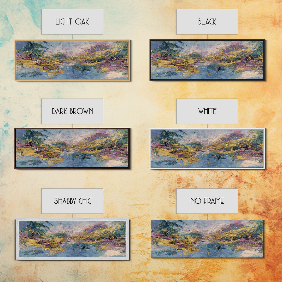 Pastel River Valley Abstract Landscape Wall Art, African Landscape, Modern Canvas Art, Earth Tone Wall Decor, Large Decor Art