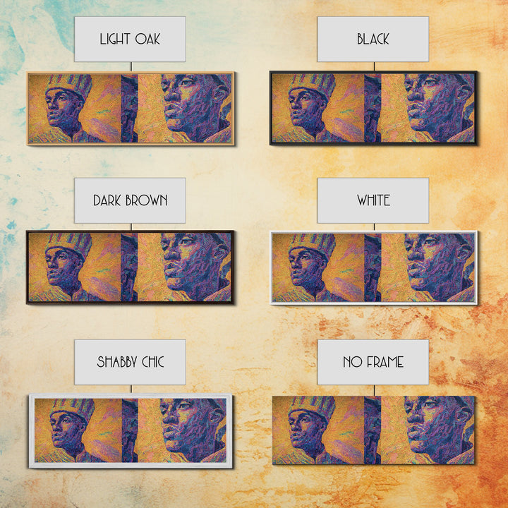 Textured African King And Warrior Portrait Wall Art, Afrocentric Black History Decor, Pan African Artwork, Cultural Gift