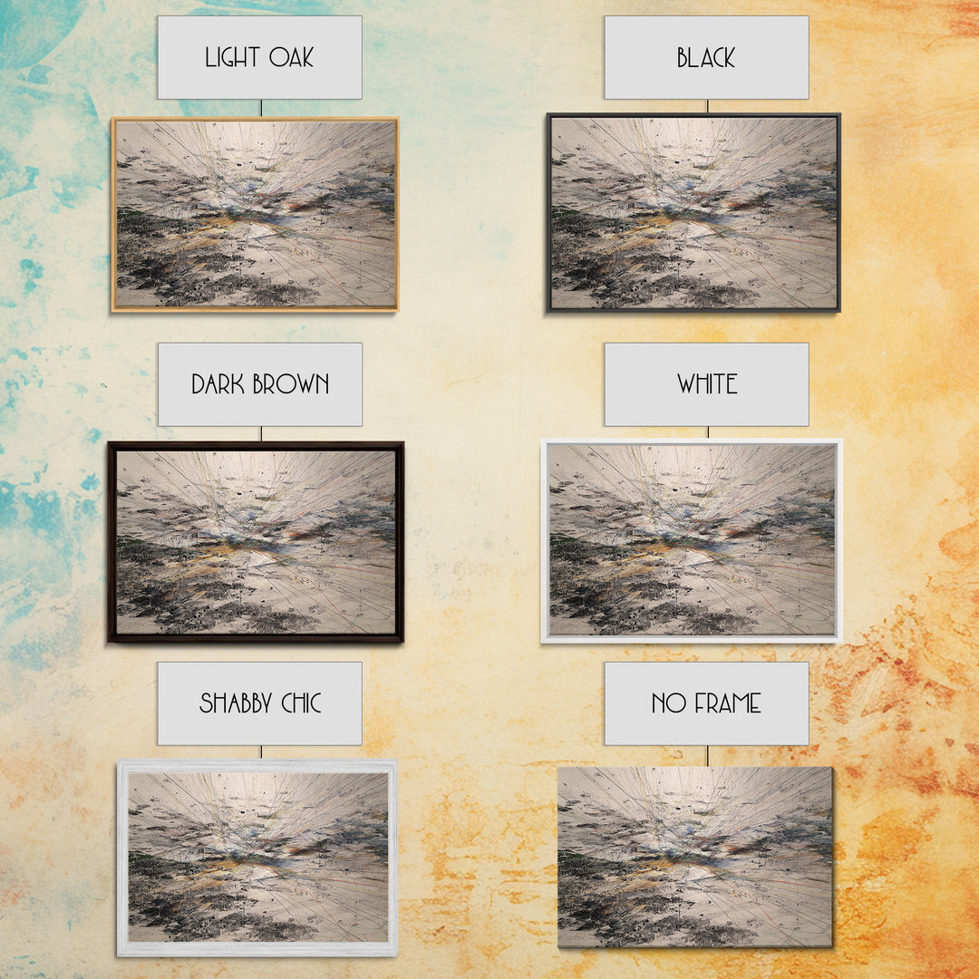 Expansive Abstract Storm Landscape Wall Art, Contemporary Art, Large Earth Tone Wall Art, Modern Office Decor Canvas Gift