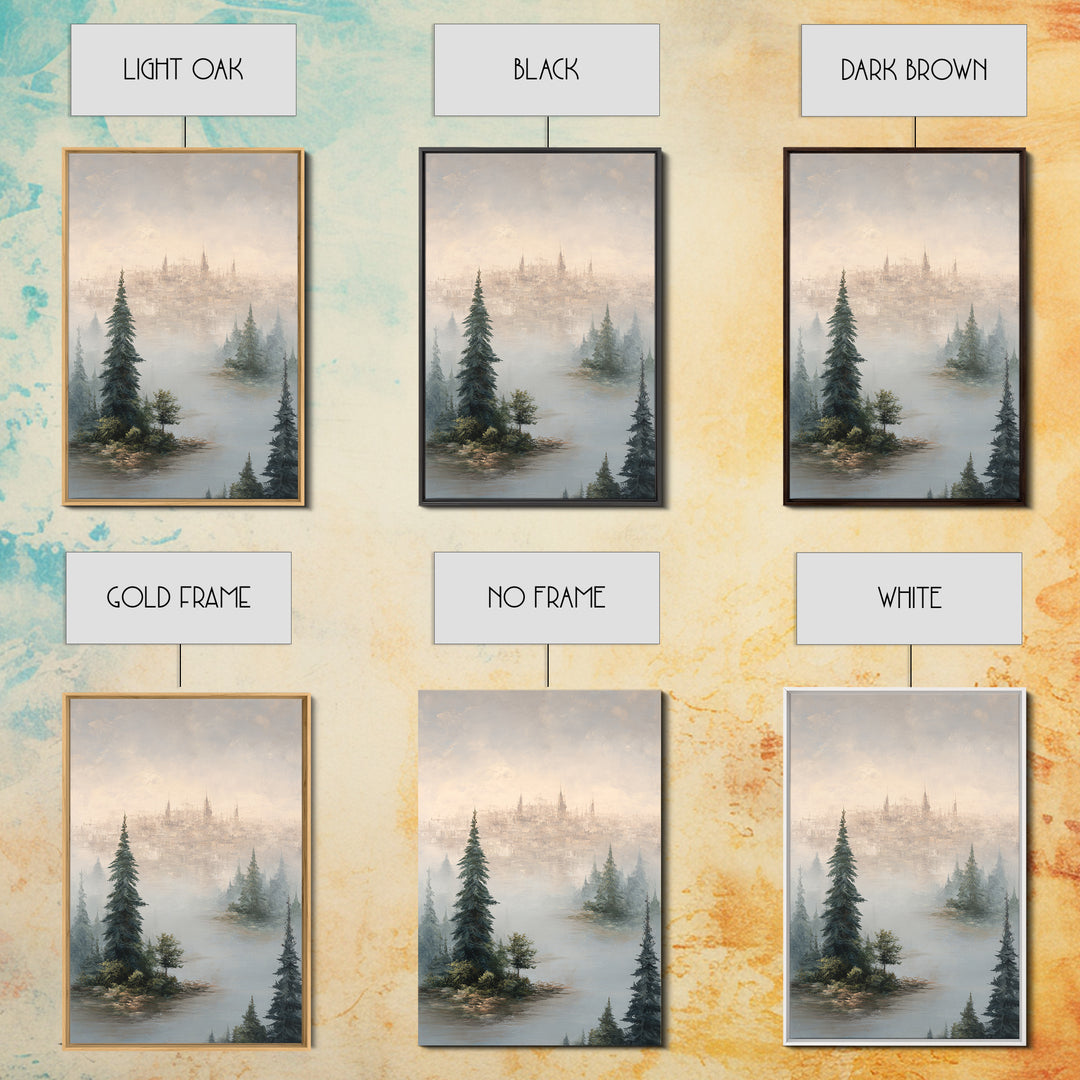 Surreal Dream Landscape Canvas Print, Art, Printable Wall Art, Living Room Decor, Fine Art, Canvas Art, Ai Art, ART-2x3-91