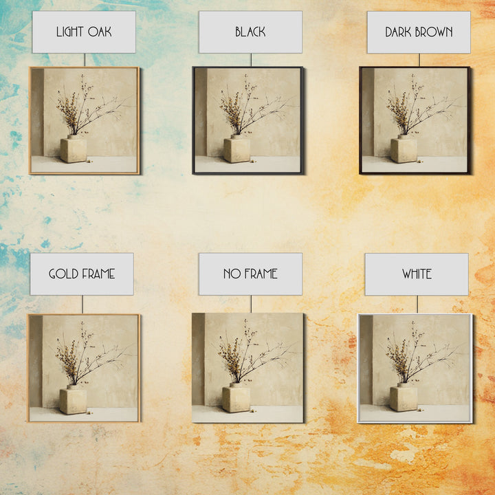 Large Neutral Still Life Framed Canvas Print, Above Sofa Art, Coastal Wall Art, Living Room Decor, Fine Art, Statement, ASA-1x1-38