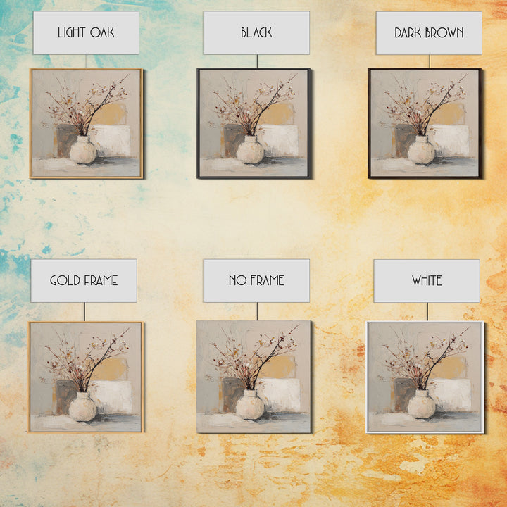 Large Neutral Still Life Framed Canvas Print, Above Sofa Art, Coastal Wall Art, Living Room Decor, Fine Art, Statement, ASA-1x1-62