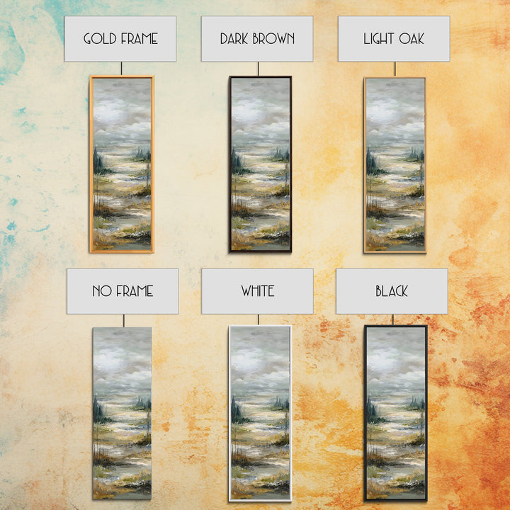 Oversized Abstract Landscape Canvas Print, Above Sofa Art, Art Print, Living Room Decor, Fine Art, Statement, Textured Wall Art, ASA-1x3-85