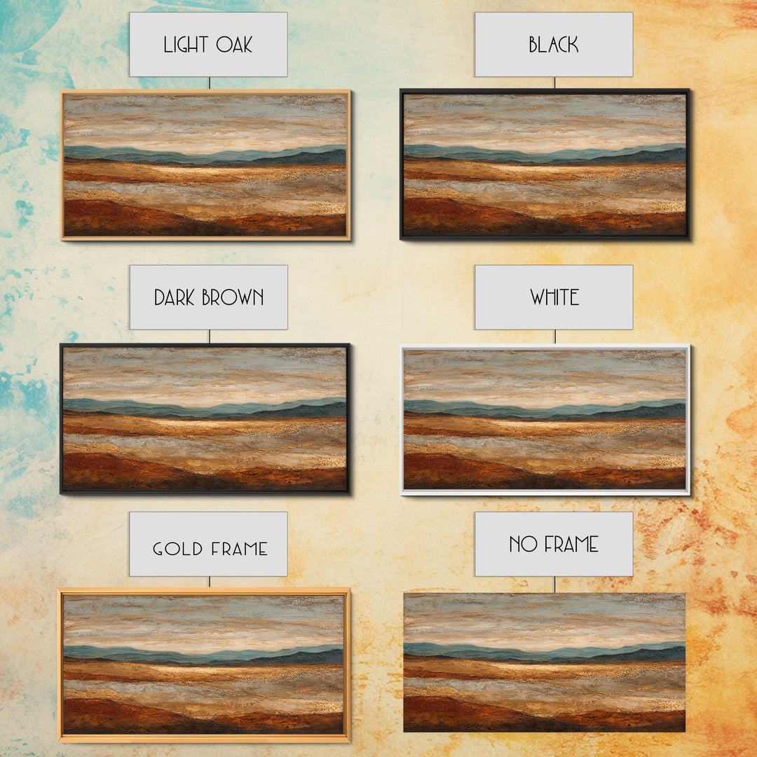 Abstract Canyon Landscape Framed Canvas Print, Above Sofa Art, Wall Decor, Living Room Decor, Fine Art, Statement, ASA-2x1-27