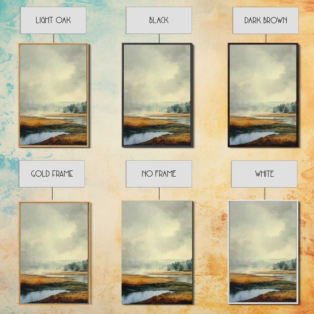 Gallery Style Landscape with Expansive Negative Space Canvas Print, Above Sofa Art, Canvas Print, Living Room Decor, Statement, ASA-2x3-32
