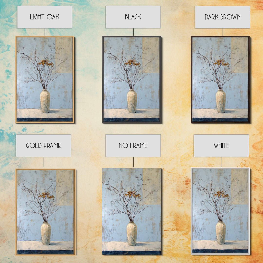 Large Neutral Still Life Framed Canvas Print, Above Sofa Art, Statement Artwork, Living Room Decor, Fine Art, Statement, ASA-2x3-46