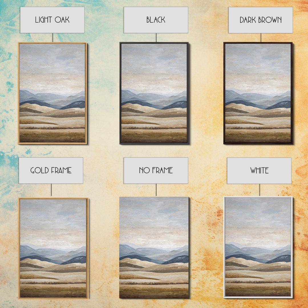 Sunlit Rolling Hills Canvas Print, Above Sofa Art, Minimalist Decor, Living Room Decor, Fine Art, Statement, Frame Tv Art, ASA-2x3-49