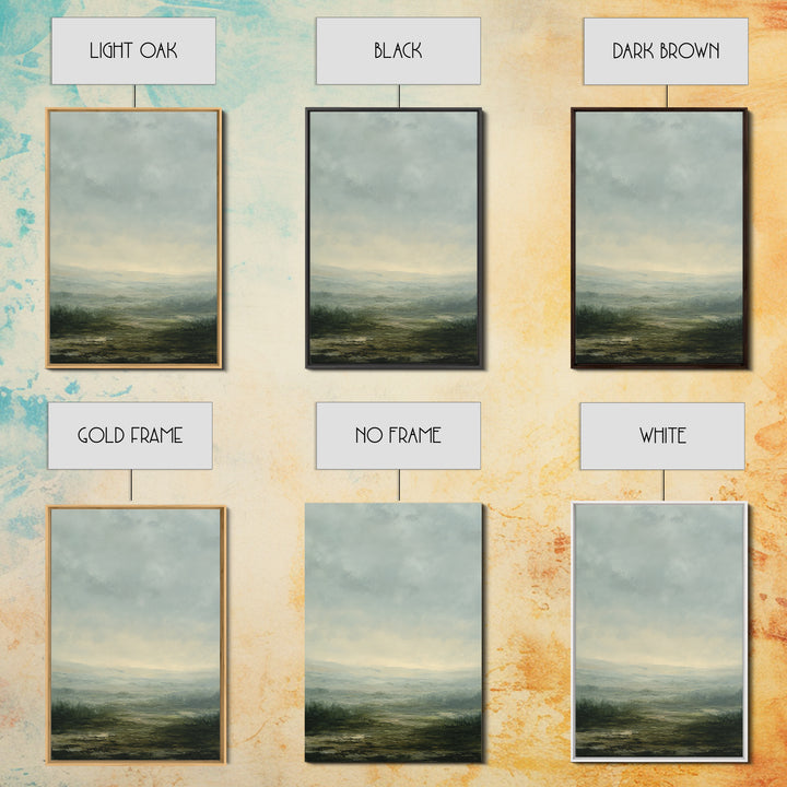 Gallery Style Landscape with Expansive Negative Space Canvas Print, Above Sofa Art, Coastal Wall Art, Living Room Decor, ASA-2x3-56