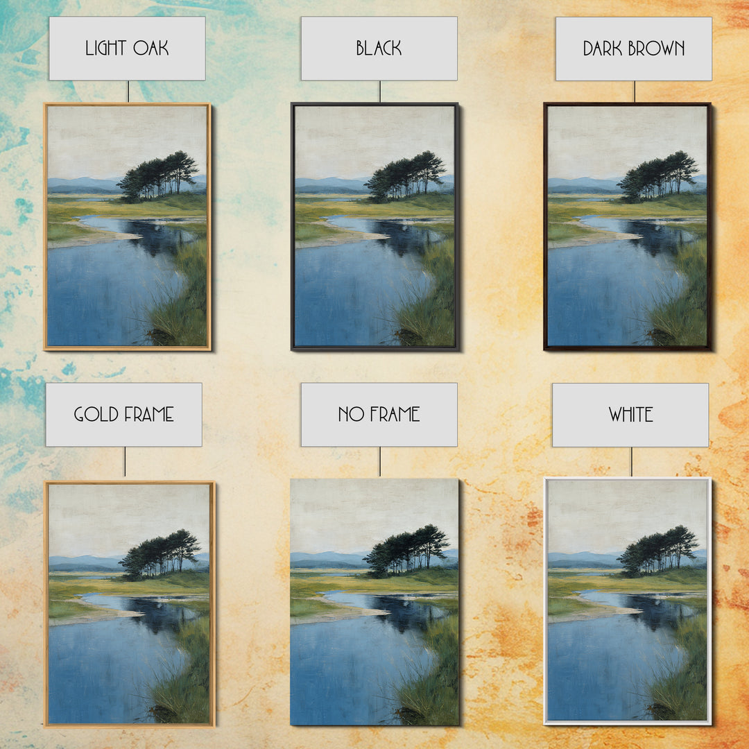 Gallery Style Landscape with Expansive Negative Space Canvas Print, Above Sofa Art, Fine Art Print, Living Room Decor, ASA-2x3-80