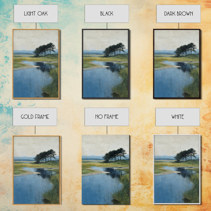 Gallery Style Landscape with Expansive Negative Space Canvas Print, Above Sofa Art, Fine Art Print, Living Room Decor, ASA-2x3-80