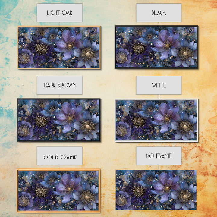 Dreamlike Night Garden Canvas Print, Astrology Art, Home Decor, Living Room Decor, Fine Art, Zodiac, Celestial Decor, AST-2x1-66