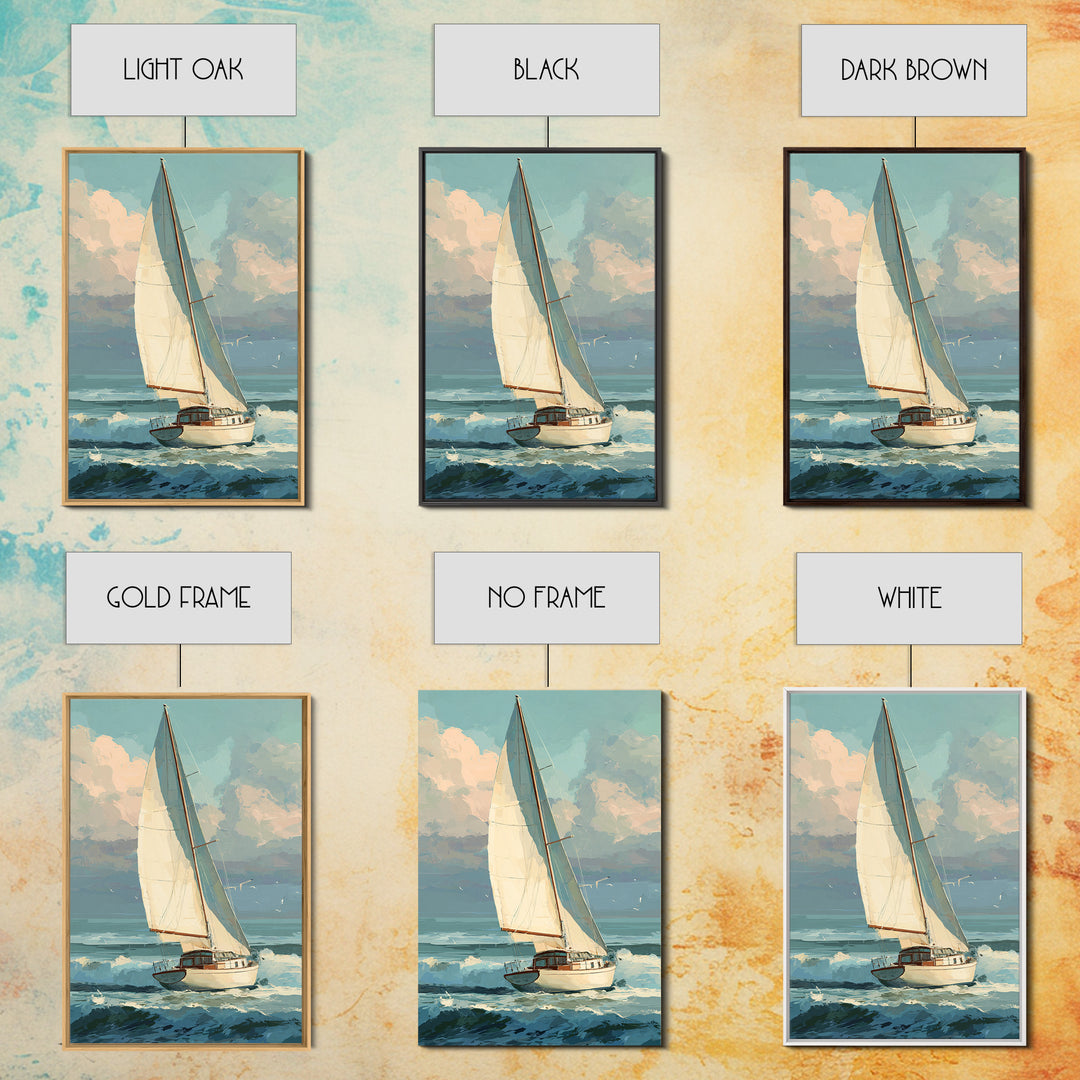 Coastal Inn Sailboat at Sunrise Canvas Print, Bed and Breakfast Art, Printable Art, Living Room Decor, Fine Art, BAB-2x3-49