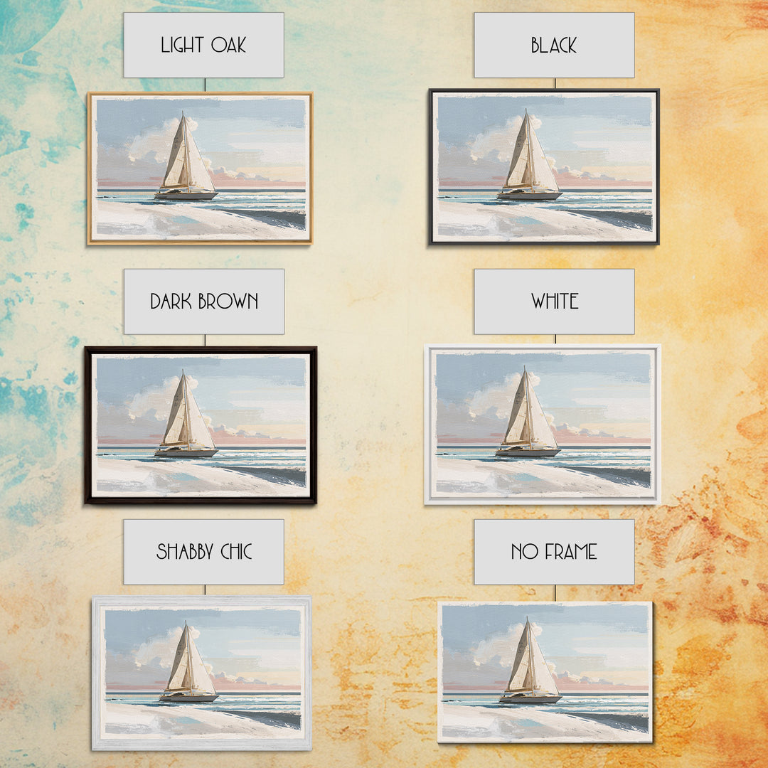 Coastal Inn Sailboat at Sunrise Canvas Print, Bed and Breakfast Art, Farmhouse Wall Art, Living Room Decor, Fine Art, BAB-3x2-21
