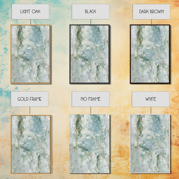 Abstract Marble Texture Framed Canvas Print, Bathroom Art, Dopamine Decor, Bathroom Decor, Abstract Art, Spa, Halloween Art, BAT-2x3-24