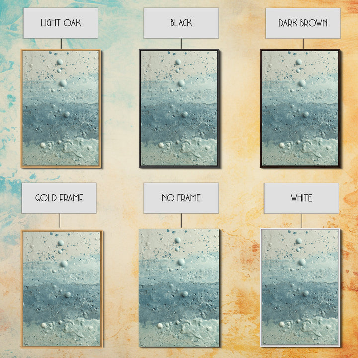 Soft Cloud and Rain Composition Framed Canvas Print, Bathroom Art, Room Decor, Bathroom Decor, Spa, Custom Pet Portrait, BAT-2x3-75