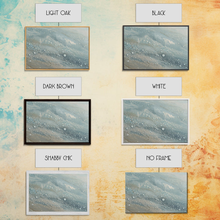 Soft Cloud and Rain Composition Framed Canvas Print, Bathroom Art, Digital Wall Art, Bathroom Decor, Spa, Unique Wall Art, BAT-3x2-23