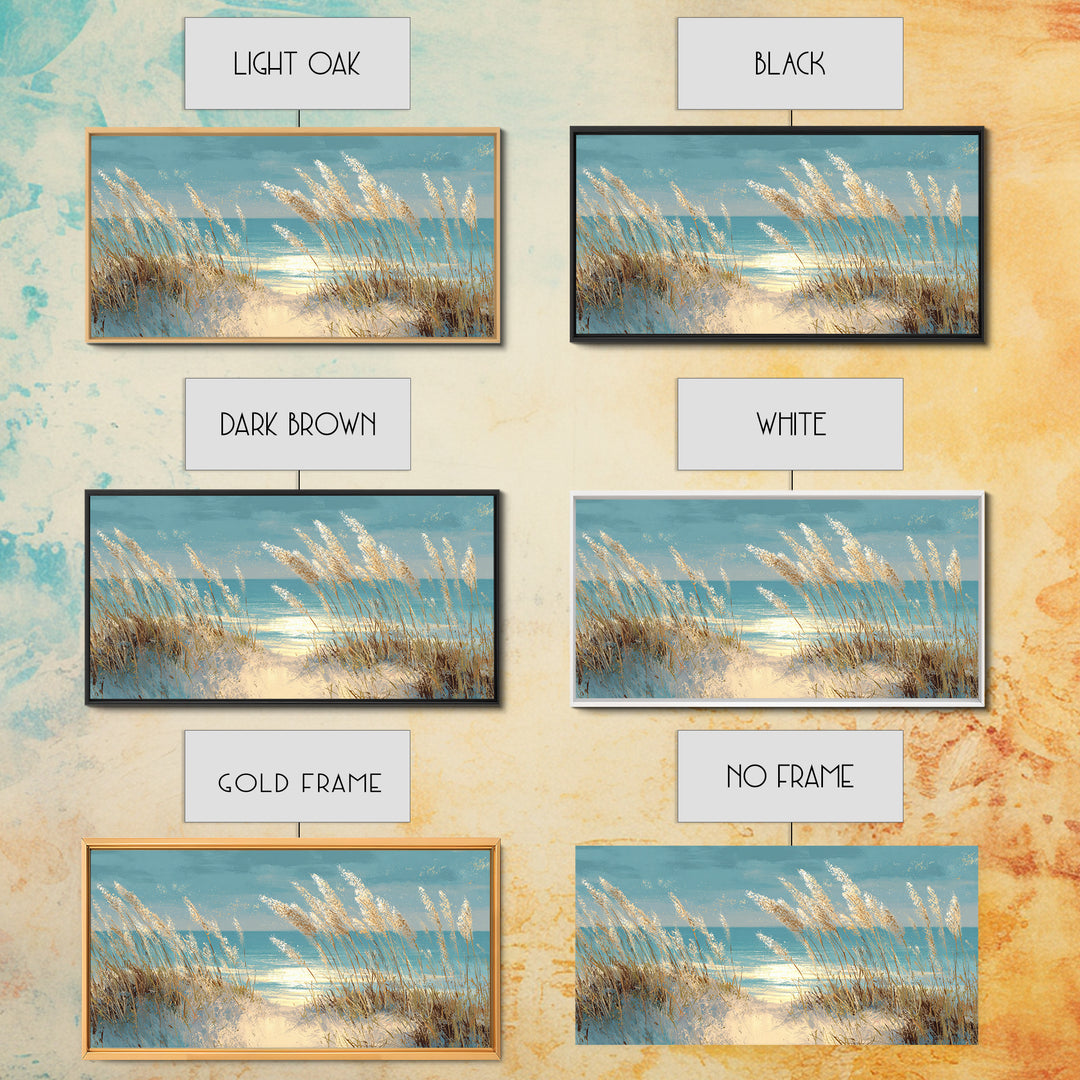 Sea Oats Swaying Canvas Print, Beach Art, Printable Wall Art, Coastal Decor, Shore, Living Room Wall Art, Nautical Decor, BEA-2x1-49