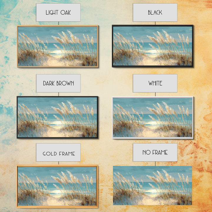 Sea Oats Swaying Canvas Print, Beach Art, Printable Wall Art, Coastal Decor, Shore, Living Room Wall Art, Nautical Decor, BEA-2x1-49